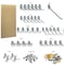 Triton Products 24 In. W x 48 In. H x 1/4 In. D Natural Heavy-Duty HDF Round Hole Pegboard 36 pc. Locking Hook Assortment TPB-36NH-Kit - alternate 7